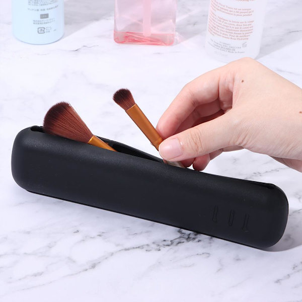 Silikone kosmetiktaske Case SORT black
