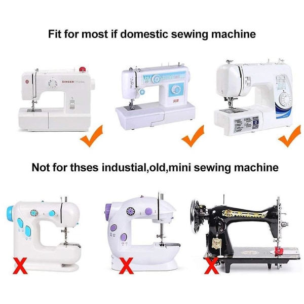 11 osan setti ompelujalkatarvikkeita Overlock-jalka