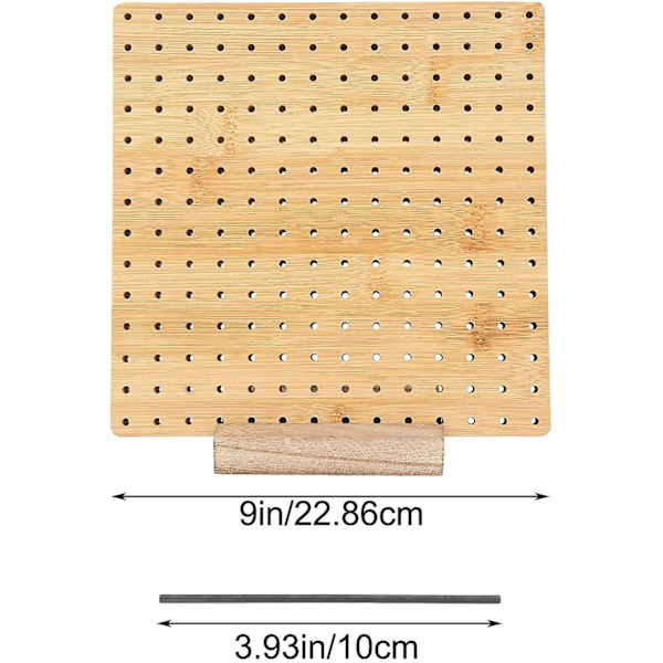 Blockeringsbräda, blockeringsbrädor för virkning, rutor blockeringsbräda för stickning och virkprojekt Handgjord stickning med stickbas i trä 9 inches