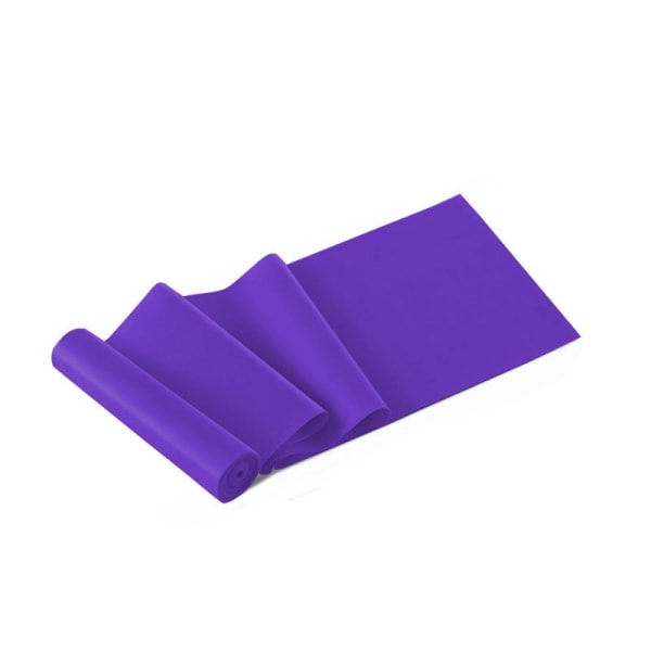 Yoga træningsbælte Modstandsbælte Fitness stretching bælte Purple 3Pcs