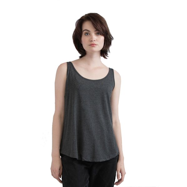 Mantis Dam/Dam Loose Fit Ärmlös väst Topp  Charcoal Charcoal Grey Melange XL