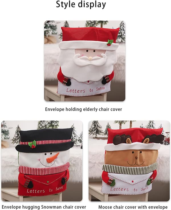 1 kpl Joulupukin tuolinpäällinen