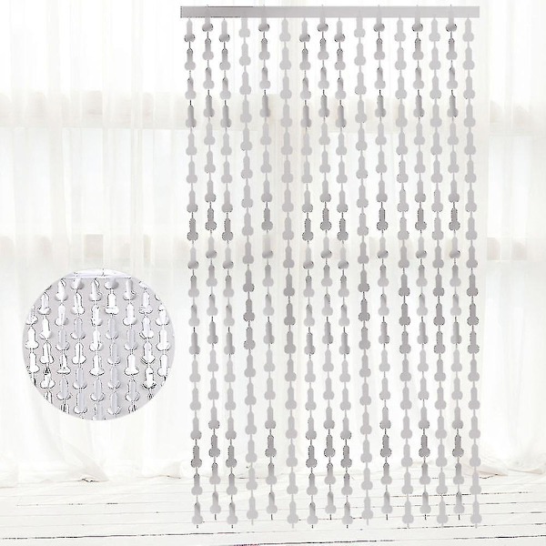 Ny foliegardin, möhippadekorationer - set om 2 silver