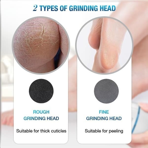 Electric Foot Grinder File Exfoliate Dead Skin Callus Remover blue