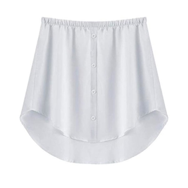 Skjortförlängare Justerbar skiktning Fake Tops Nedre svepfåll med resår i midjan Red White XL
