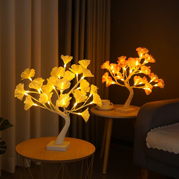 1st 17,7"/45CM fiberoptisk blomträd LED-ljus juldel