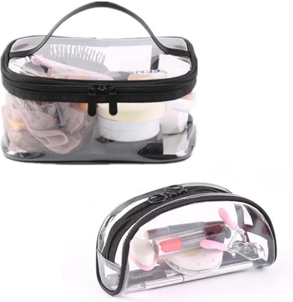 Gennemsigtig makeuptaske Vandtæt PVC toilettaske Bærbar