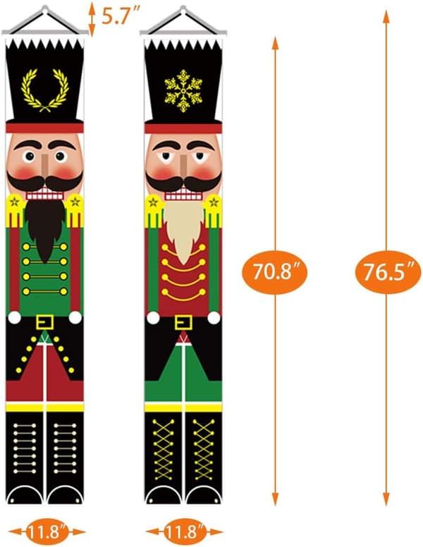 Nötknäpparbanner till jul - Verandaskylt Juldekoration