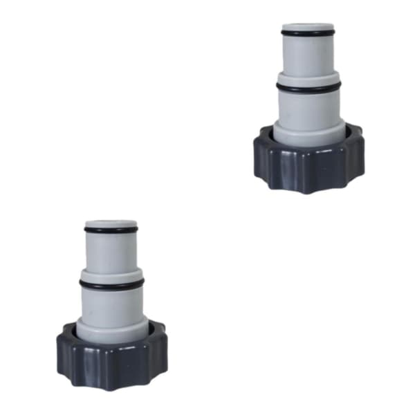 1/2/3 Portabel Poolslang Adapter Beslag Hållbar Ventil med 2PCS