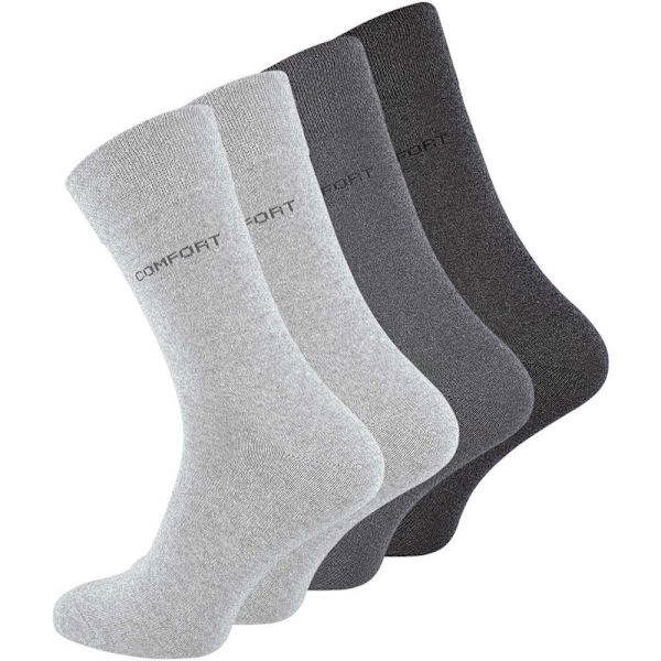 Strumpor Lös Resår 12-Pack Gray 43-46