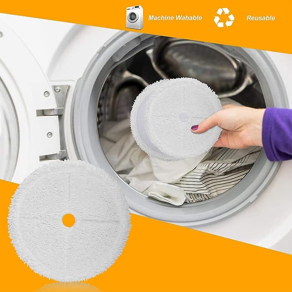 Ersättningsmoppdynor för 3115 2859 Series Spinwave våt- och torrobotdammsugare, återanvändbar dyna, 6-pack