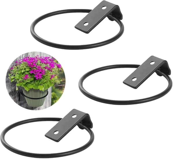 Vægmonterede blomsterpotteholdere Metal Vægmonterede blomsterpotteholdere