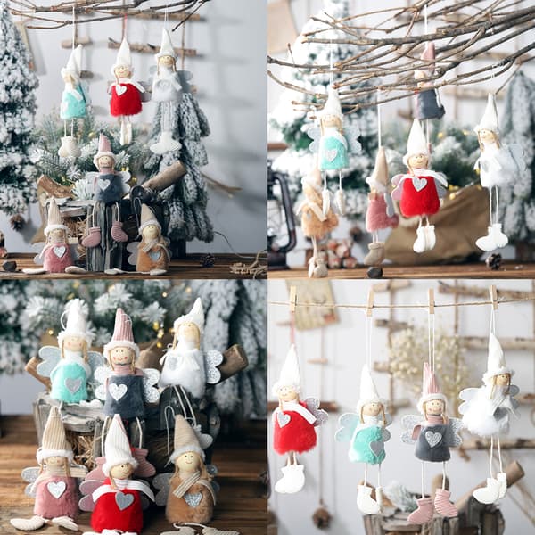 2st julängel hängande prydnader för festlig träddekor