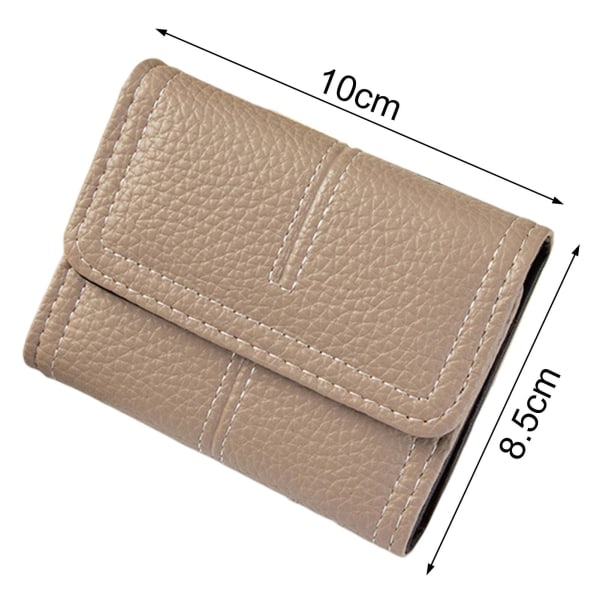 Kreditkortshållare Bärbar Bekväm mjukt konstläder Multi Pocket Dam Kortförvaringspåse Kontorsanvändning Mengxi Atrovirens