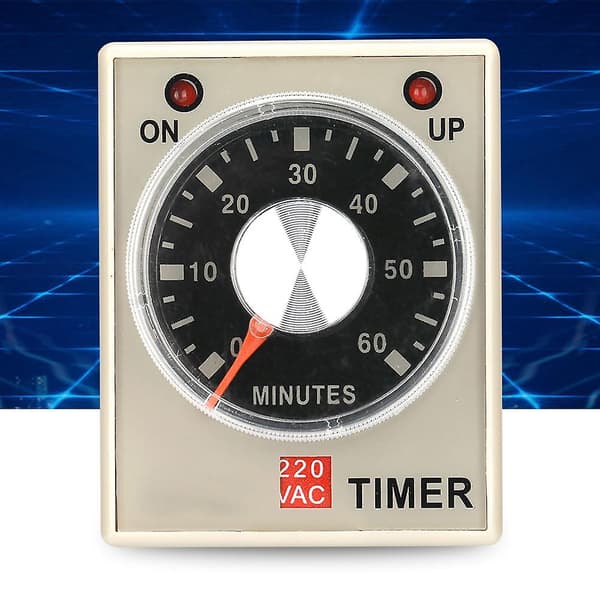 220vac 60 minutter Power On Delay Timer Tidsrelé Ah3-3(60m) null none