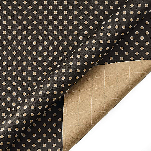 Julegavepapir, Kraftpapir Rød Rutete Med Kraft Reinsdyr Design Gave