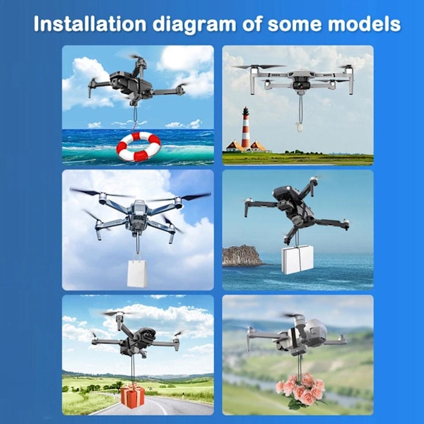 Drone Thrower Airdrop äktenskapsförslag Transport för Mini 3 Pro