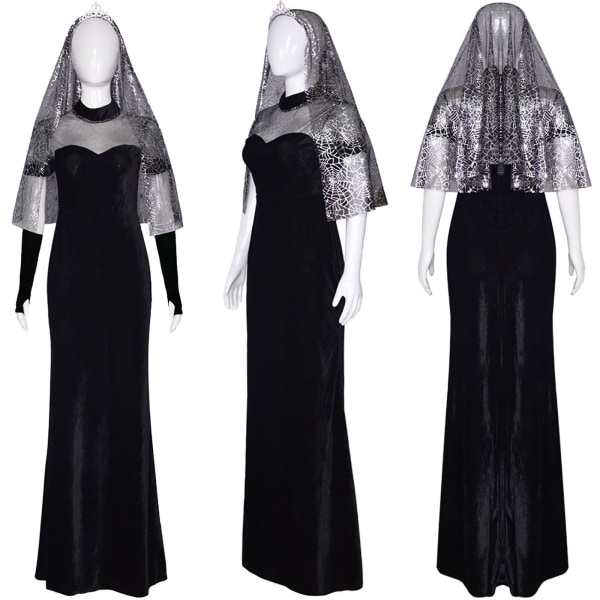 Hotel Elf 4 Mavis cosplay brudekjole Halloween Mavis bryllup Black M S