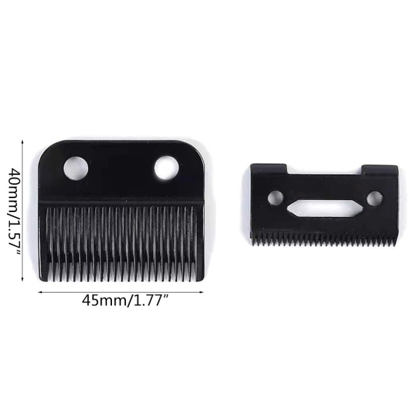 2 sett Keramisk hårklipper for hode for Wahl 8504 Black