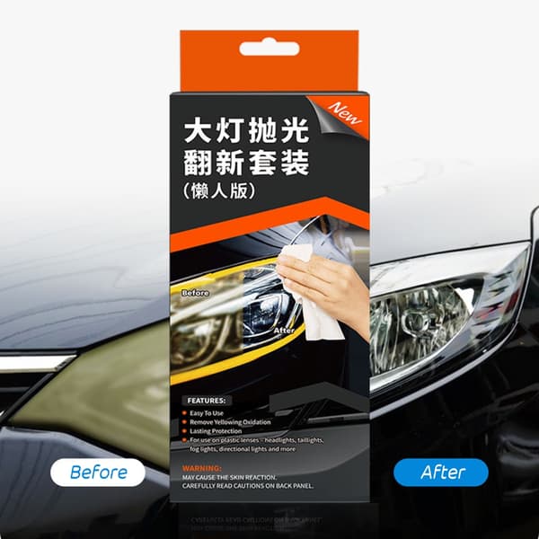 Reparationssæt til bilforlygter DIY Light Repair Kit Gendan oxidation null - Wipes