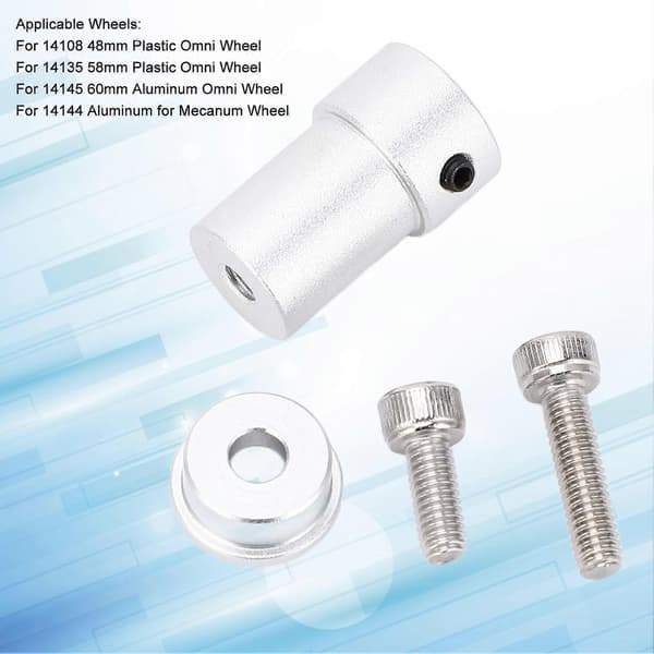 Axelkoppling 5mm Aluminiumlegering Stabil Anslutning Axelkopplare för Robot Hjul DC-Motor
