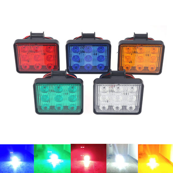 DC 12-80V LED Strobe Varningsljus Truck Beacon Blue