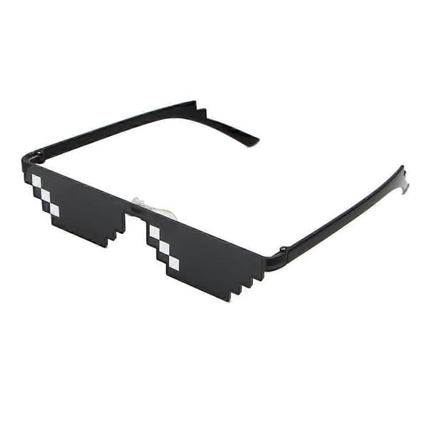 Motebriller, Pixelert Solbriller for Damer, Unisex Morsomme Briller