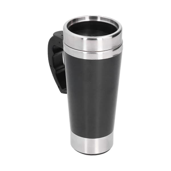 Automatisk selvomrørende krus i rustfrit stål, sort kaffeblandingskop med stor kapacitet