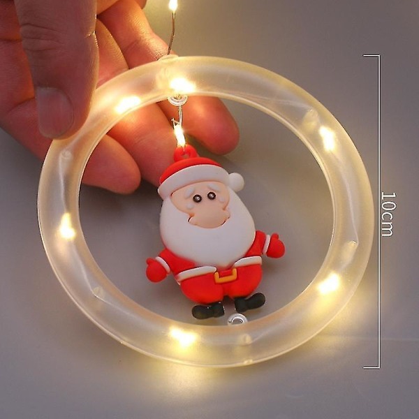 Julstämning dekoration rum fönster stjärna LED-lykta som önskar isremsa ljussnöre dekorati