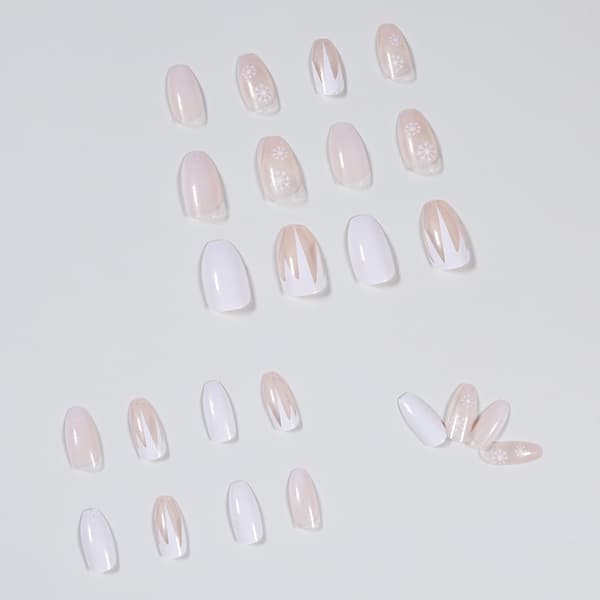 Bär Nail Snowflake Christmas Nail Art Patch Vattentät24st
