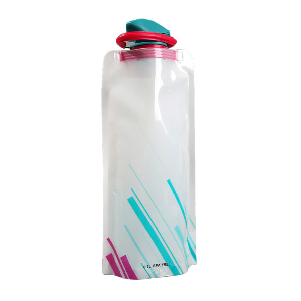 Löpning utomhusaktiviteter Vattenflaska  Hopfällbar white 700ml