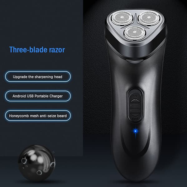 Kannettava sähköparranajokone USB Electric Razor Beard ter Lataus Blue