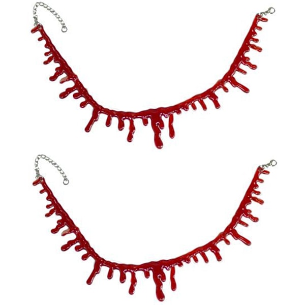 Halloween fest kostymer Halsband för kvinnor - Prank Blood