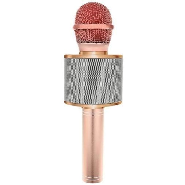 Karaoke mikrofon med högtalare och Bluetooth pink