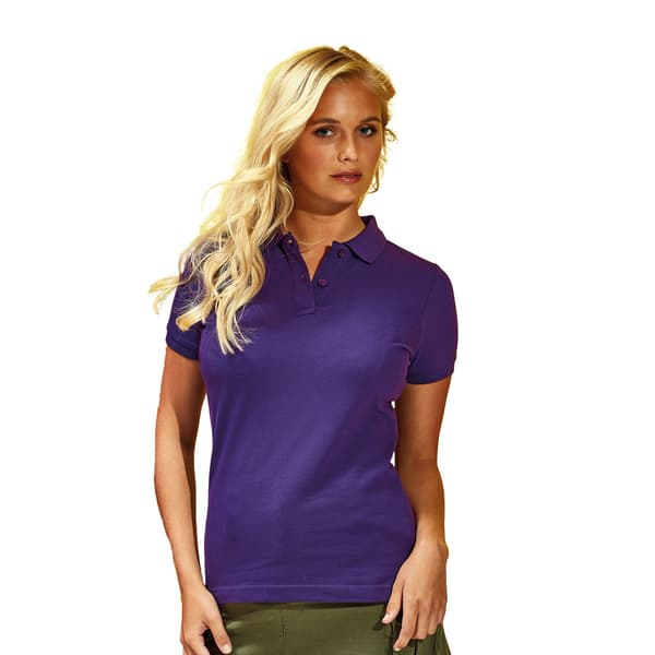 Asquith & Fox Dam/dam Enkel kortärmad pikétröja  Pur Purple M