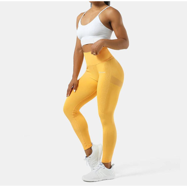 Gu Seamess Tights Leggings Gymshout  L yellow l