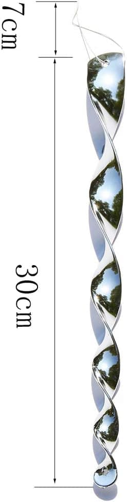 12 stk. Fugleafvisende reflekterende vindspiral dueafvisere