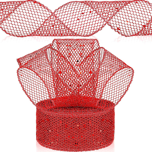 2,5 tum x 40 yards mesh metalliskt trådbundet