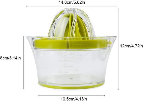 4 i 1 bärbar citruspress för apelsin, lime och citron, vitlök
