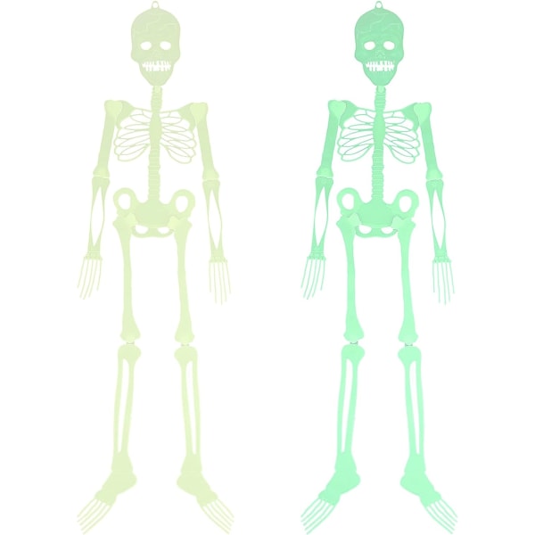 Halloween Luminous Skelett, 2 delar Halloween Luminous