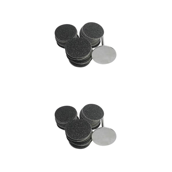 1/2/3/5 Sähköisen jalkaraspin vaihtotyynyt tehokas ja 35mm 80Grit 50 pcs 2PCS