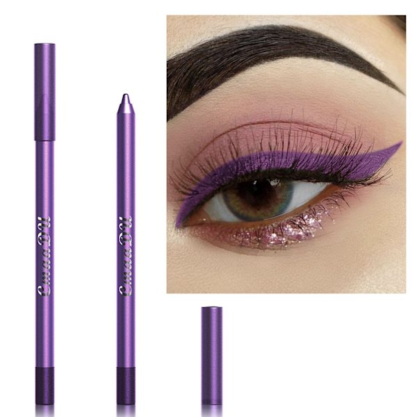 Eyeliner Pencil Set Colorful Pearl Eye Liner Metallic Glitterfärgad Eyeliner Gel Eye Shadow Pen Kit Ögonmakeuppennor