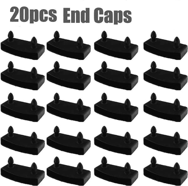 20 stk. 55mm10mm Plast Erstatningsendekapper for Sengebunnslameller for å holde og sikre trelameller i sengerammen
