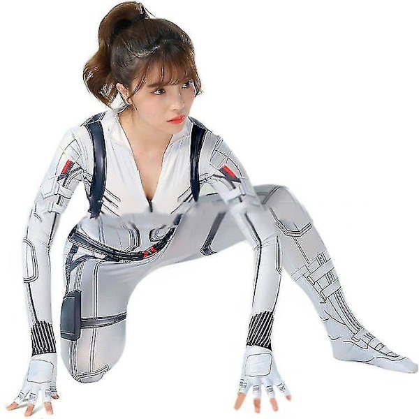 Halloween Black Widow Bodysuit Deluxe kostym för barn 110cm