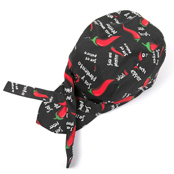 Färgglad Pirates Chef Cap Skull Cap Professionell Catering Olika Chef Hatt