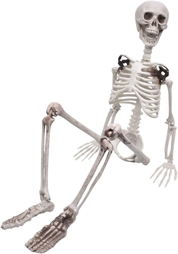 Realistiskt Halloween-skelett med ställbara leder - 90 cm