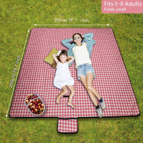 Picknickfilt 200 X 200 Cm. Utomhus strandfilt