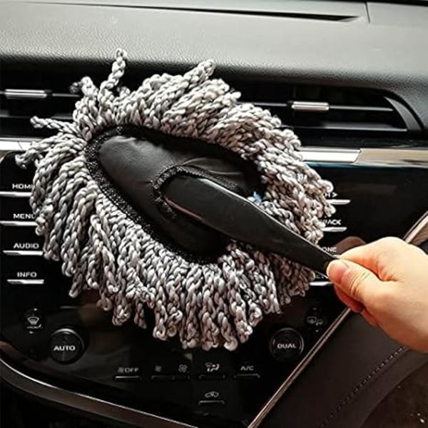 2-pak Superblød Mikrofiber Bil Dash Duster Børste til Bilrengøring