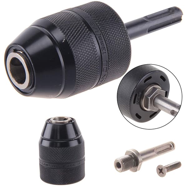 Heavy Duty Professional 2-13 mm 1/2-tommers SDS-Plus-adapter med borepatron
