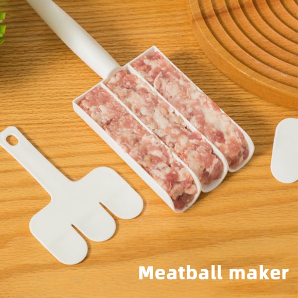 Creative-Kitchen Triple Meatball Maker Multifunktions Köttbullar Stencil Snabb DIY Kött Köttbullar Set 1PCS